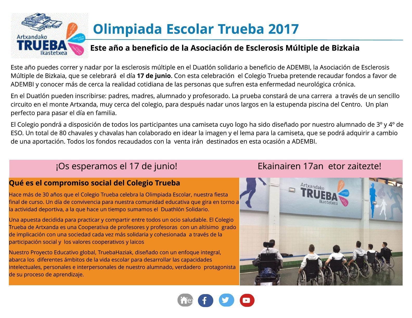 Olimpiada Escolar Trueba 2017
